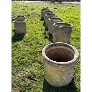 Set Of 8 Stone Vases 