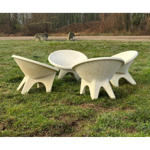 4 Designer Garden Armchairs 