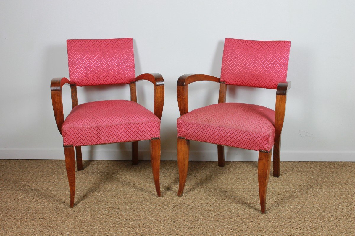 Set Of 2 Art Deco Armchairs-photo-3