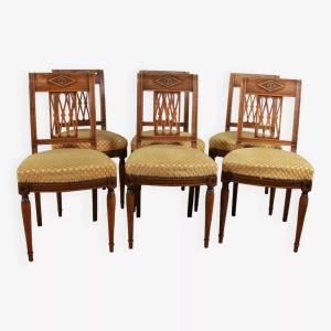 Set Of 6 Directoire Style Chairs