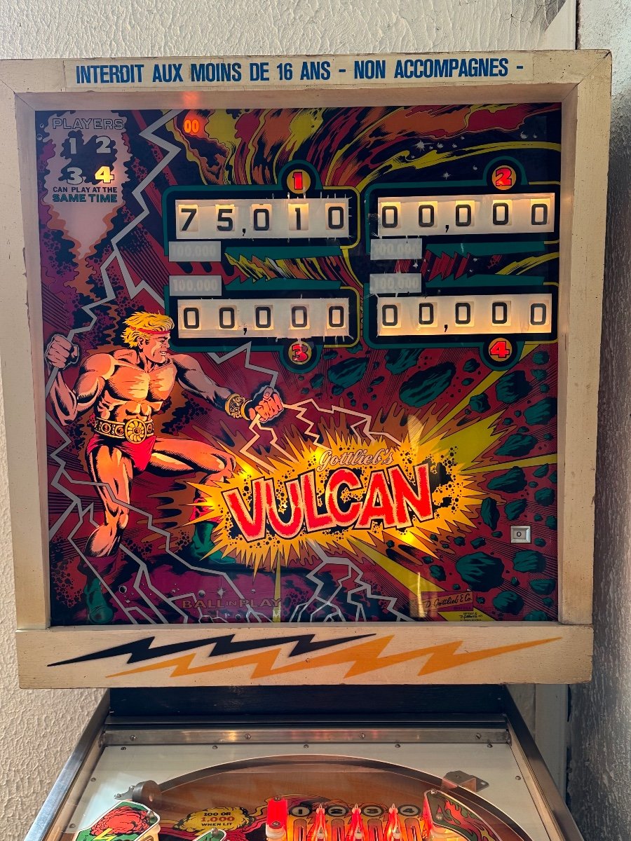 Vulcan Pinball Machine Gottlieb's Chicago 1977-photo-6