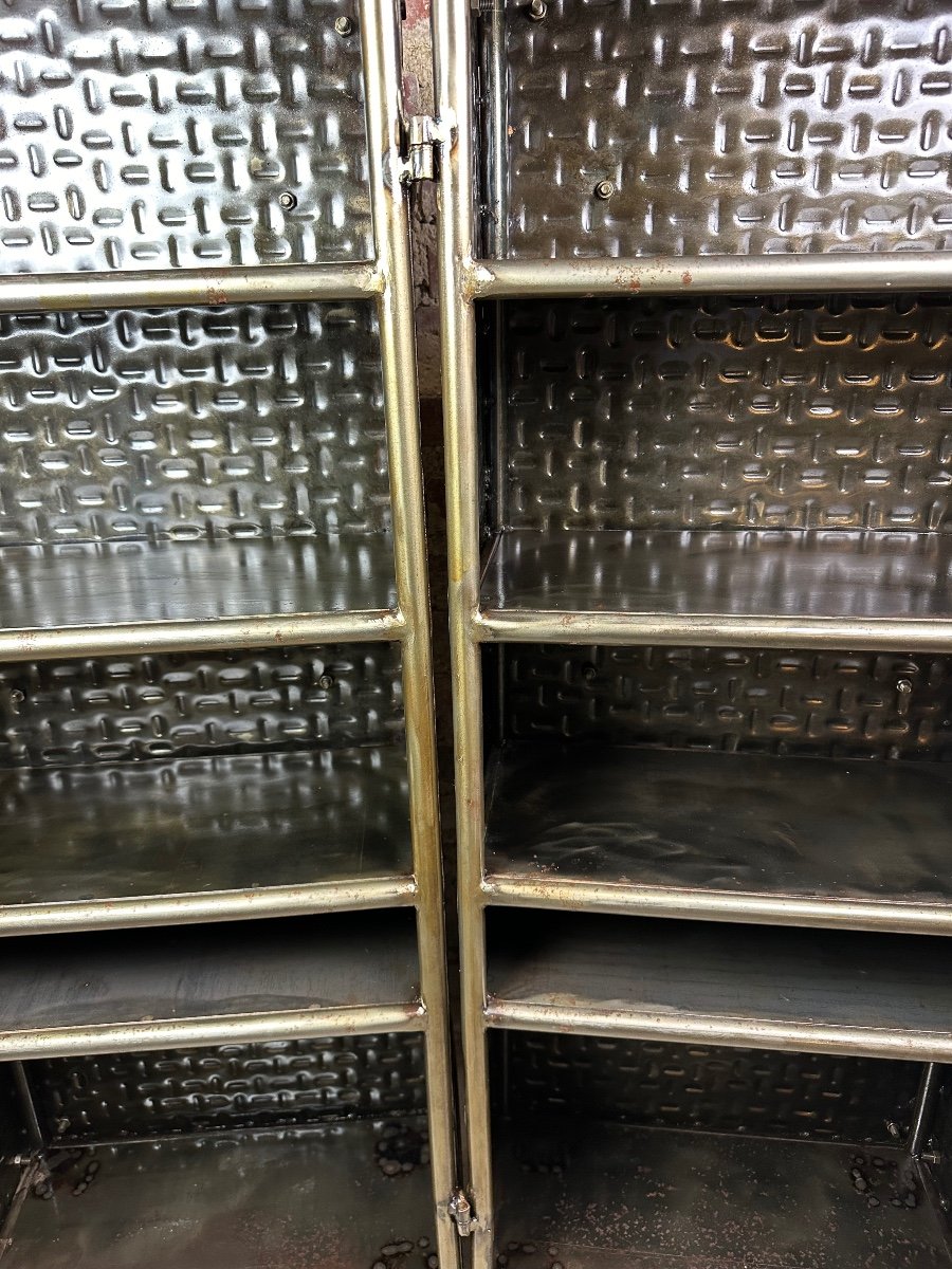 Trunk Bar / Storage Unit In Embossed Steel 1980-photo-7