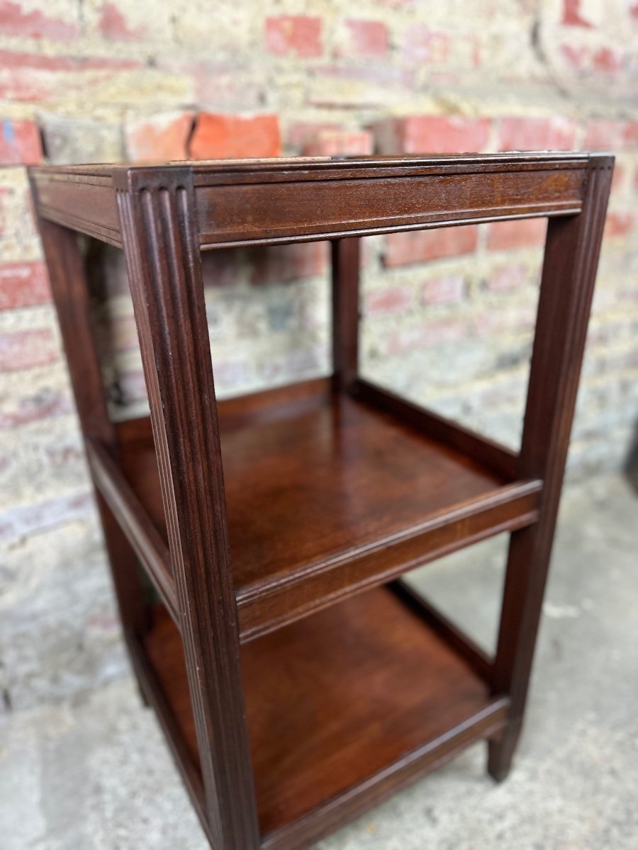 English Mahogany Side Table / Serving Table With Marble Top 1900/1920-photo-2