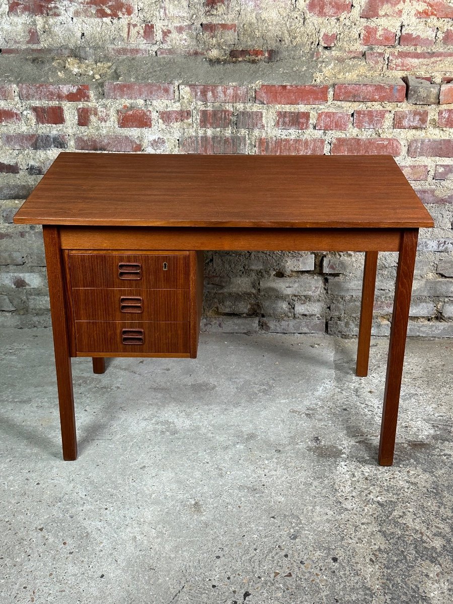 Bureau Scandinave En Teck 1960-photo-1