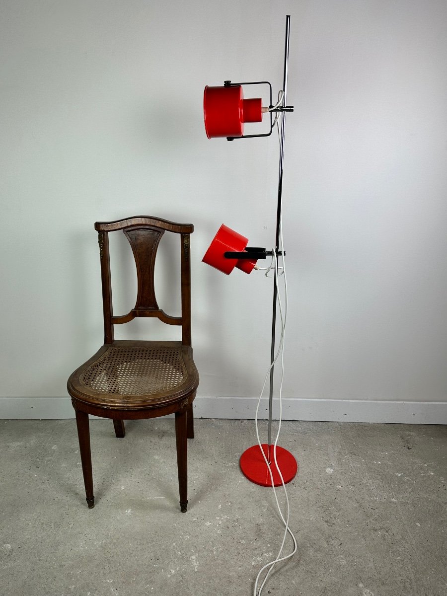 Amilux Vintage Red 70's Floor Lamp-photo-2