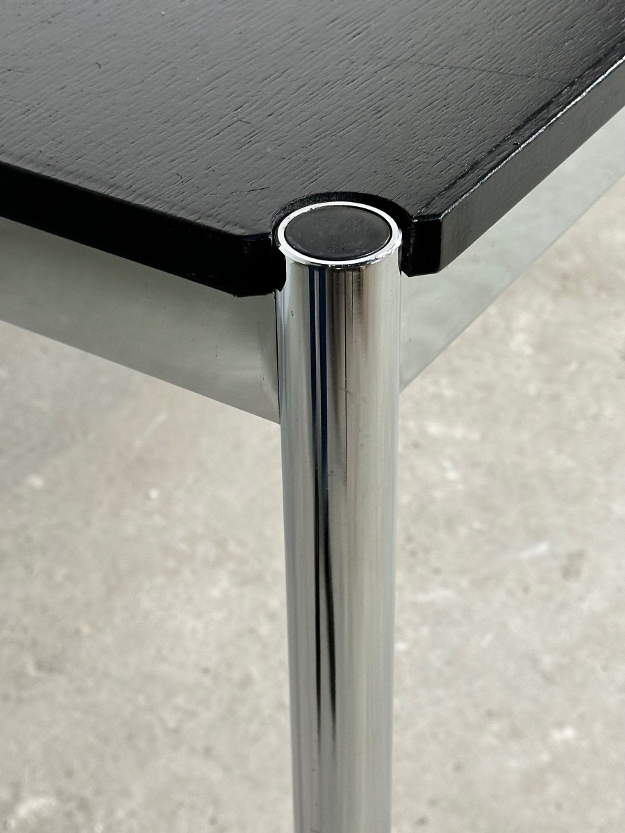 Usm Haller T59 Table Black Laminate And Chrome Steel-photo-2