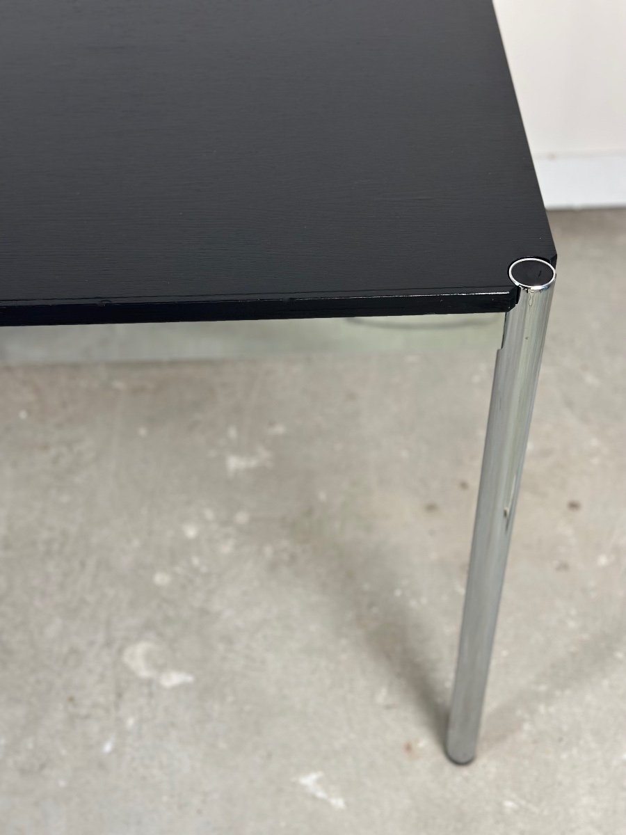 Usm Haller T59 Table Black Laminate And Chrome Steel-photo-1