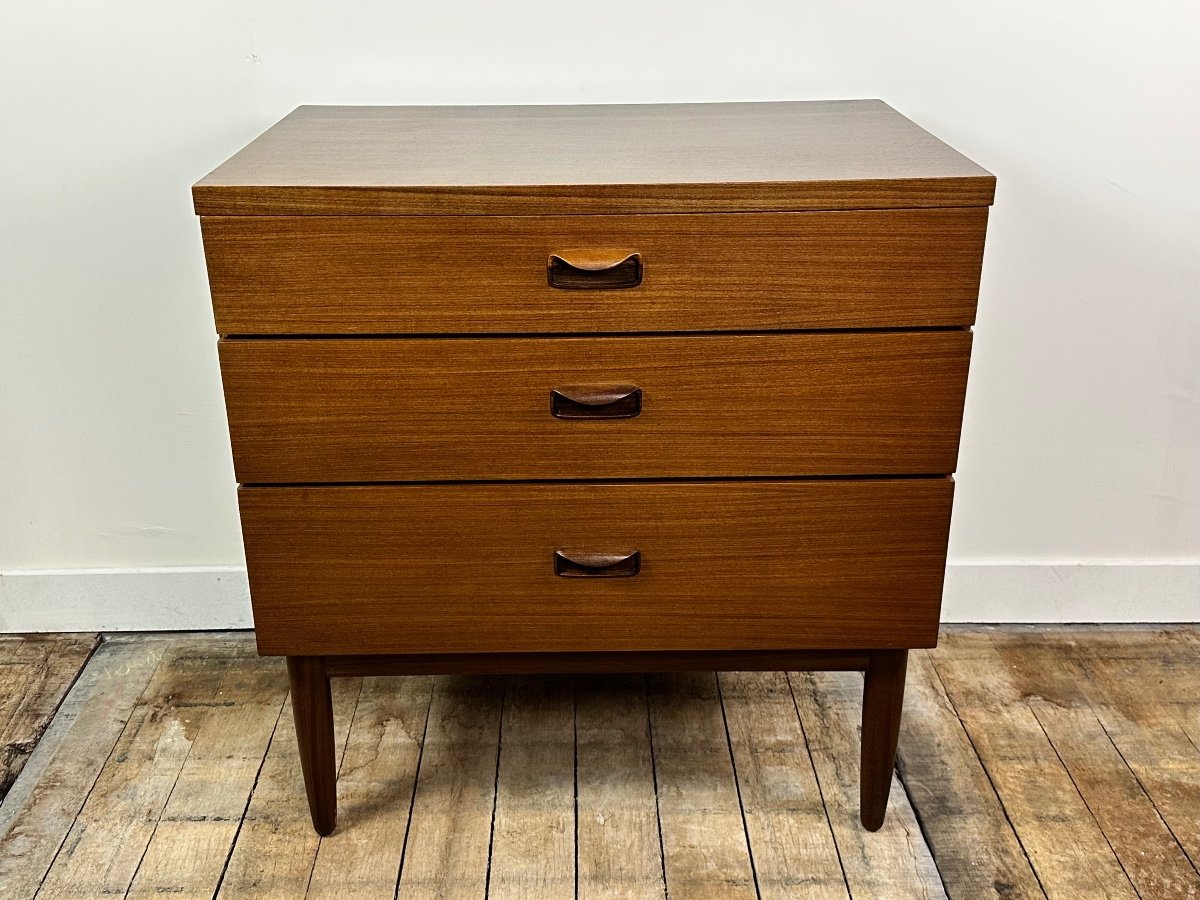 Vintage 1960 Wrighton English Teak Chest Of Drawers