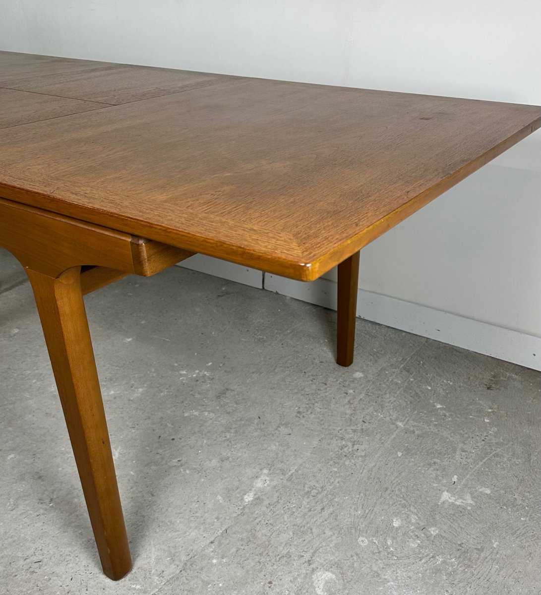 Nathan Furniture 1960's Scandinavian Style Teak Extendable Table-photo-3