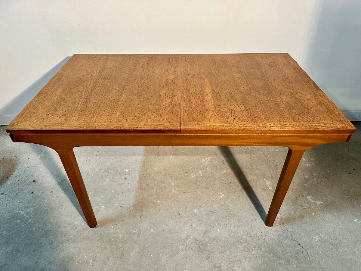 Nathan Furniture 1960's Scandinavian Style Teak Extendable Table-photo-5