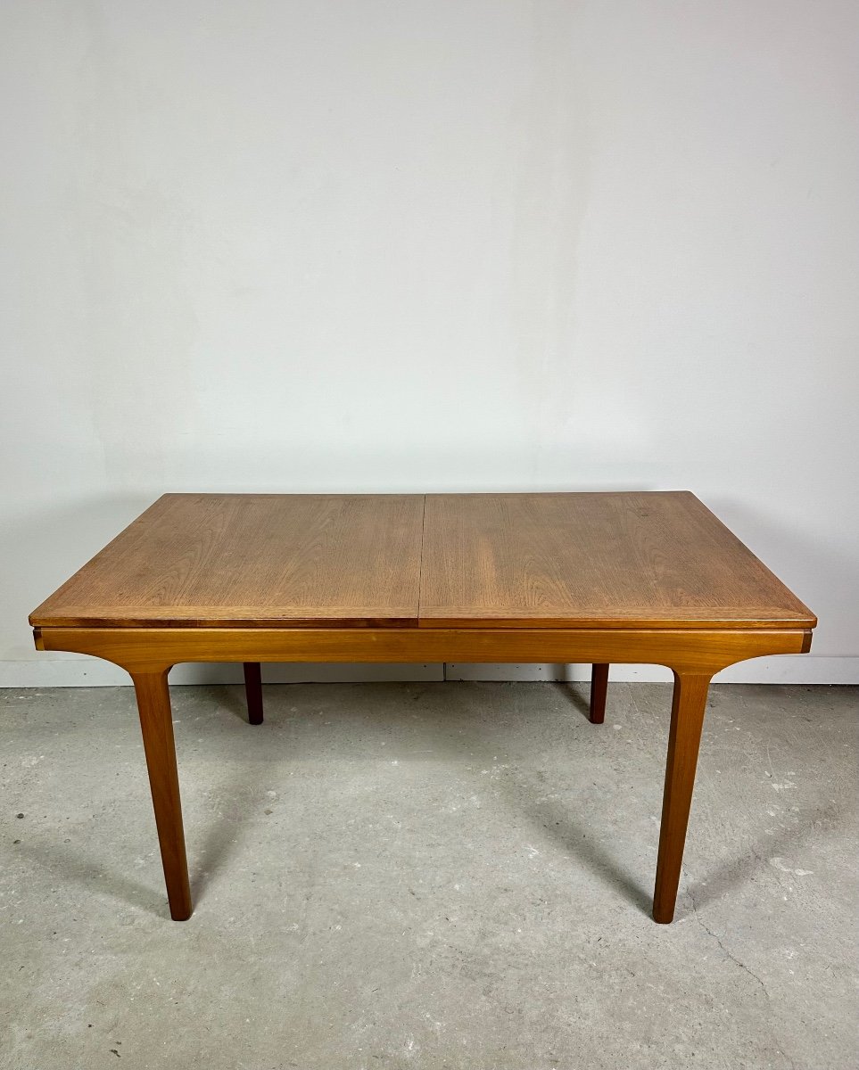 Nathan Furniture 1960's Scandinavian Style Teak Extendable Table