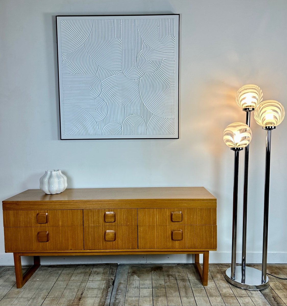 Vintage 1960s English Teak Sideboard-photo-2