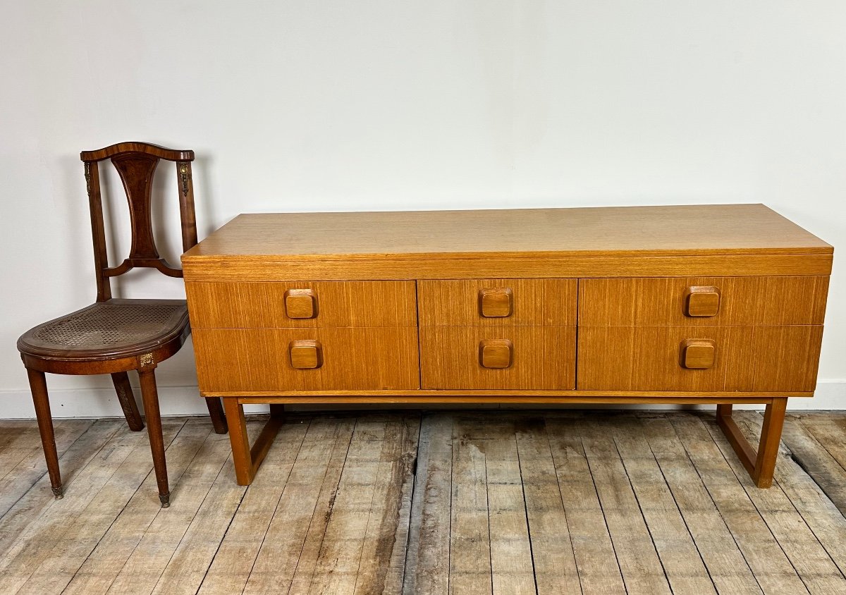 Vintage 1960s English Teak Sideboard-photo-2