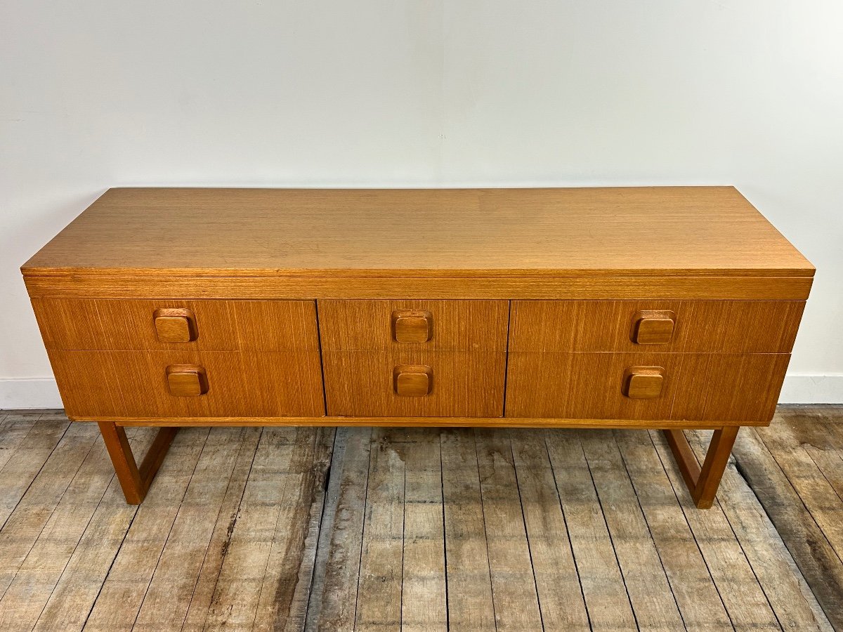 Vintage 1960s English Teak Sideboard-photo-7