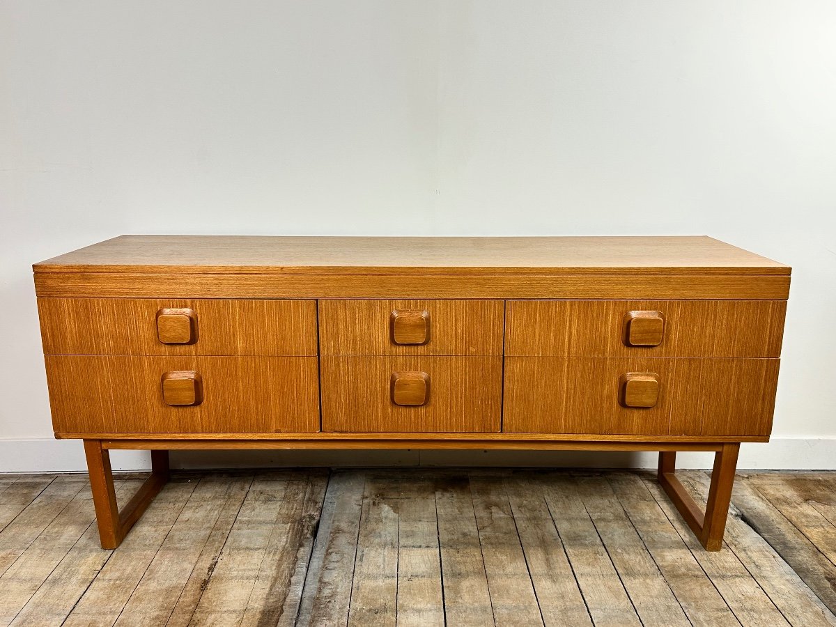 Vintage 1960s English Teak Sideboard-photo-8