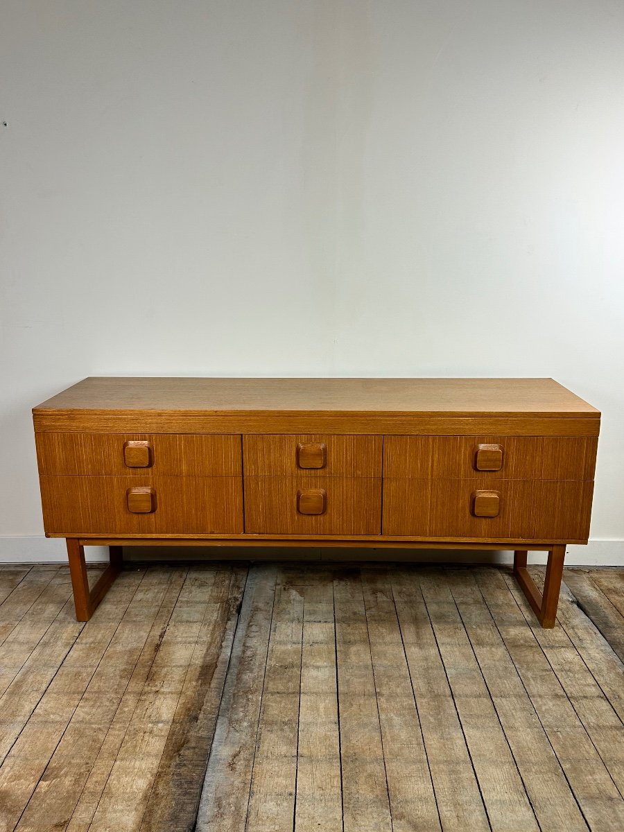 Vintage 1960s English Teak Sideboard