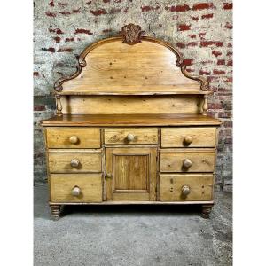 English Victorian Style Country Console Furniture 19th Century