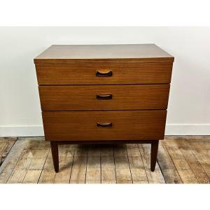 Vintage 1960 Wrighton English Teak Chest Of Drawers