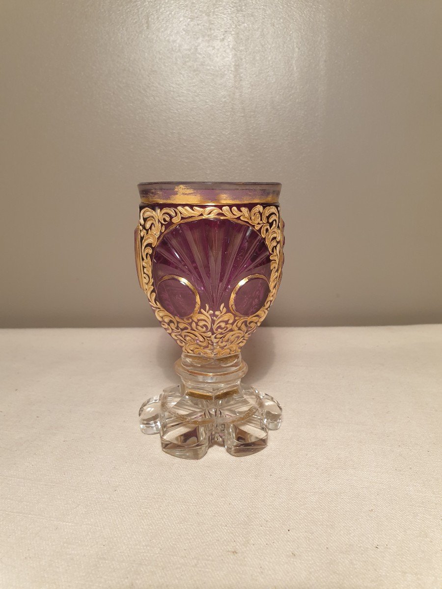 Goblet, Bohemian Crystal Glass 19th.-photo-2