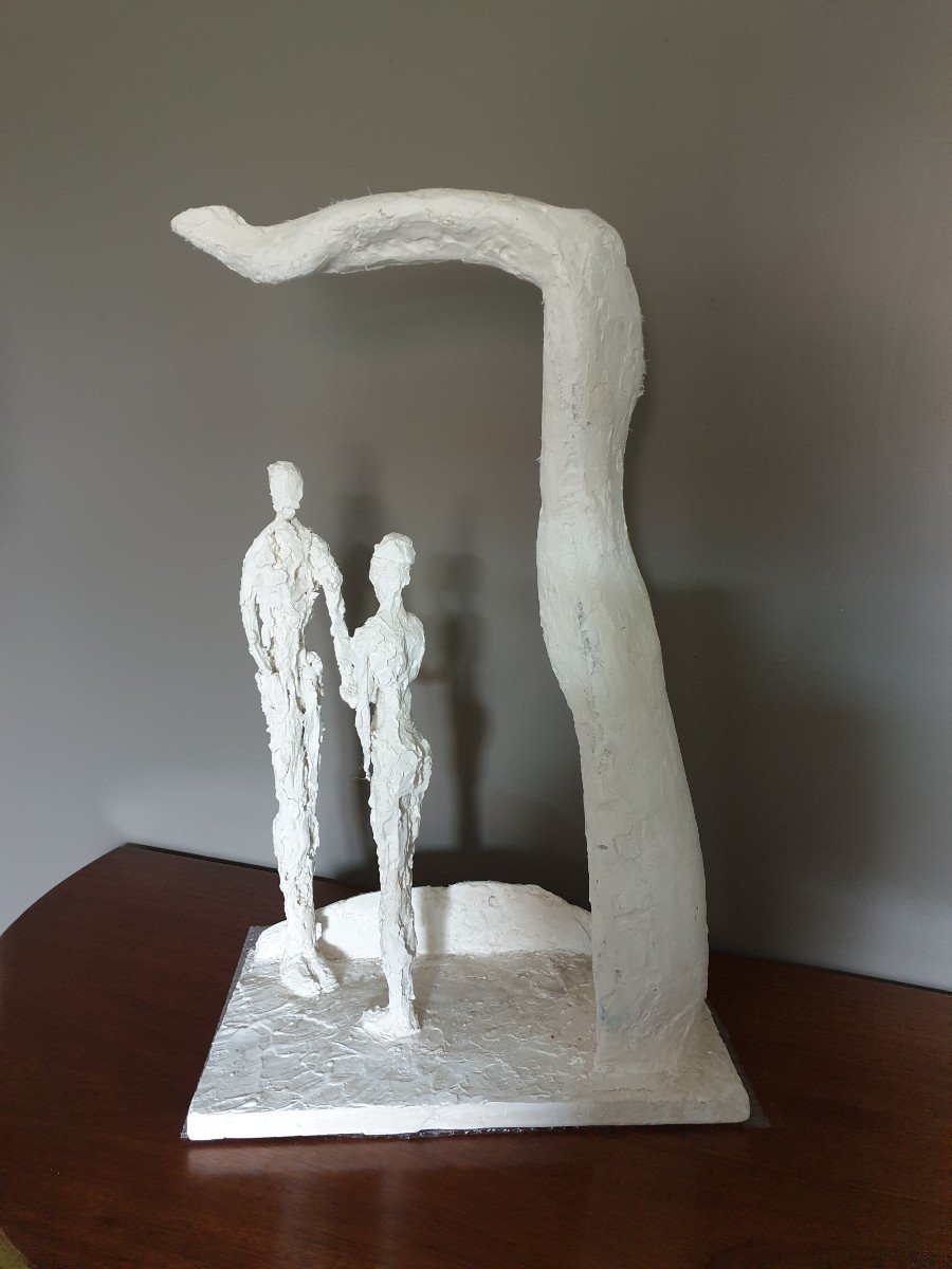 L. Miller 20th (circa 1960) Plaster Sculpture -photo-2