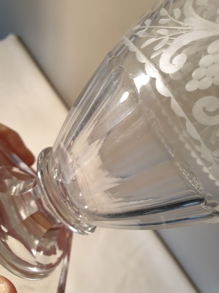 Napoleon 3 Baluster Crystal Vase-photo-6