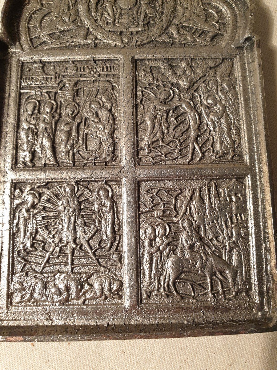 Bas Relief Plaque Including Episodes From The Life Of Christ-photo-2