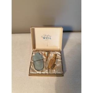 Coffret miniature parfums Weil Paris "flacon de sac Extrait Antilope avec entonnoir" 