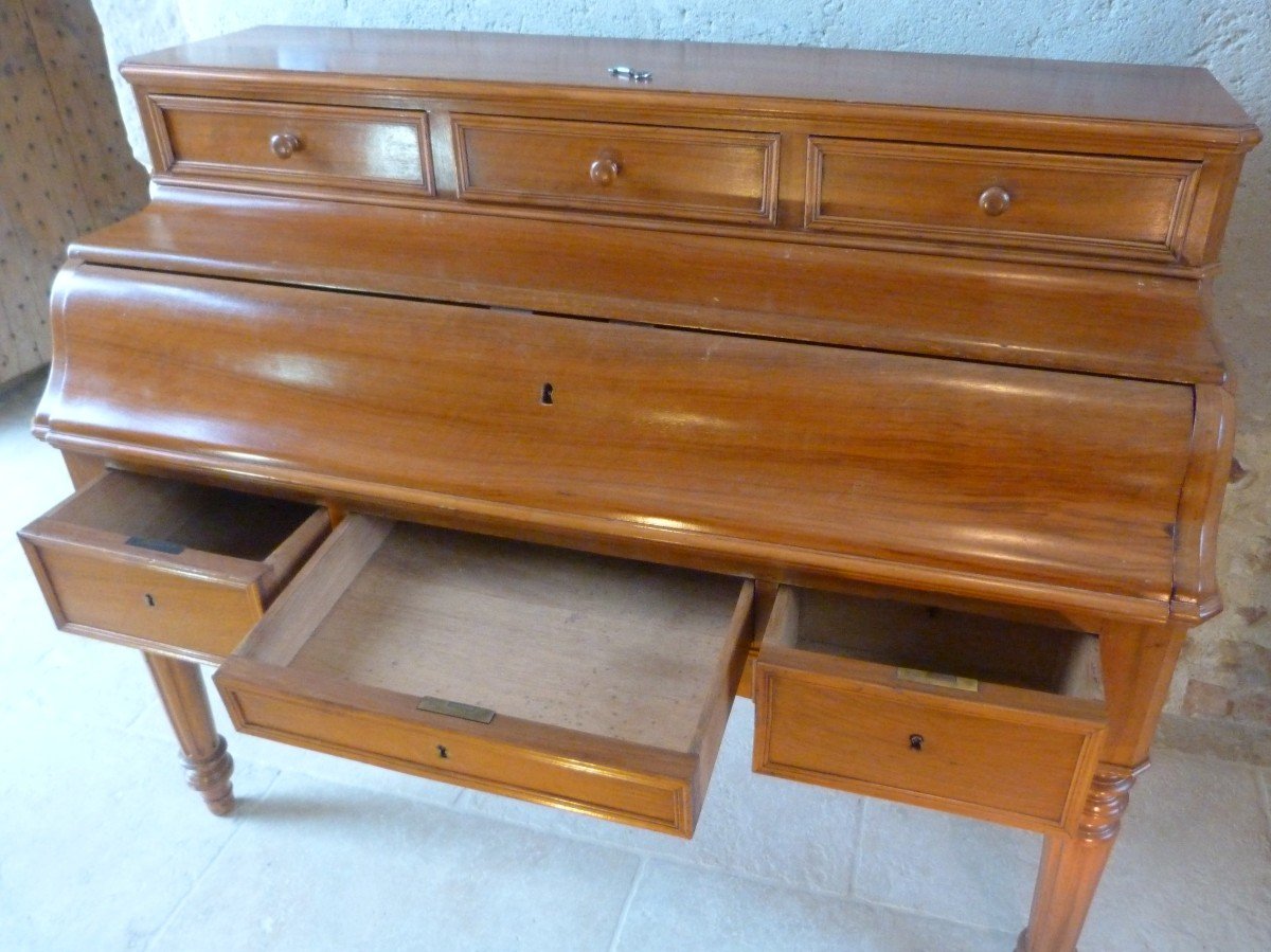 Louis Philippe Style Desk In Walnut-photo-7