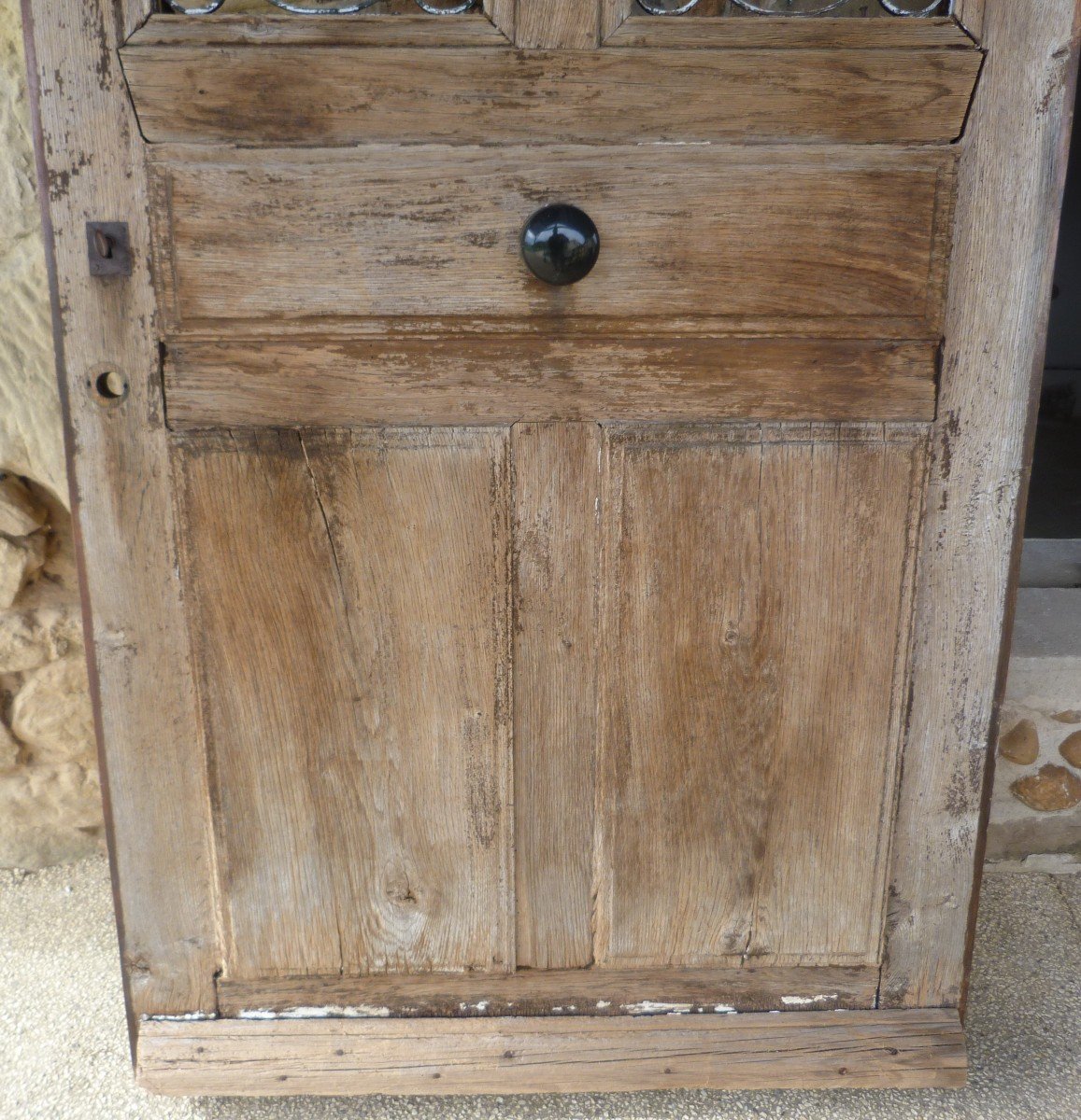 Late 19th Century Oak Entrance Door -photo-3