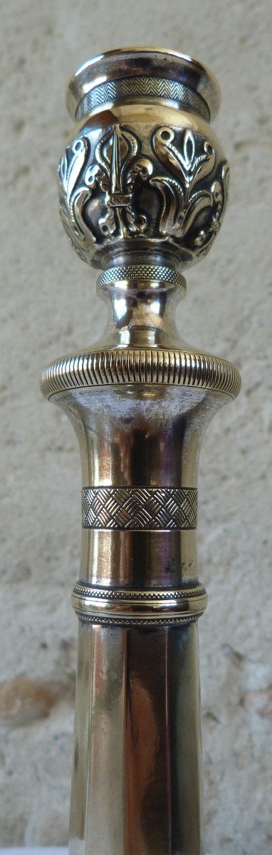 Bronze Candlestick, Restoration Period-photo-2