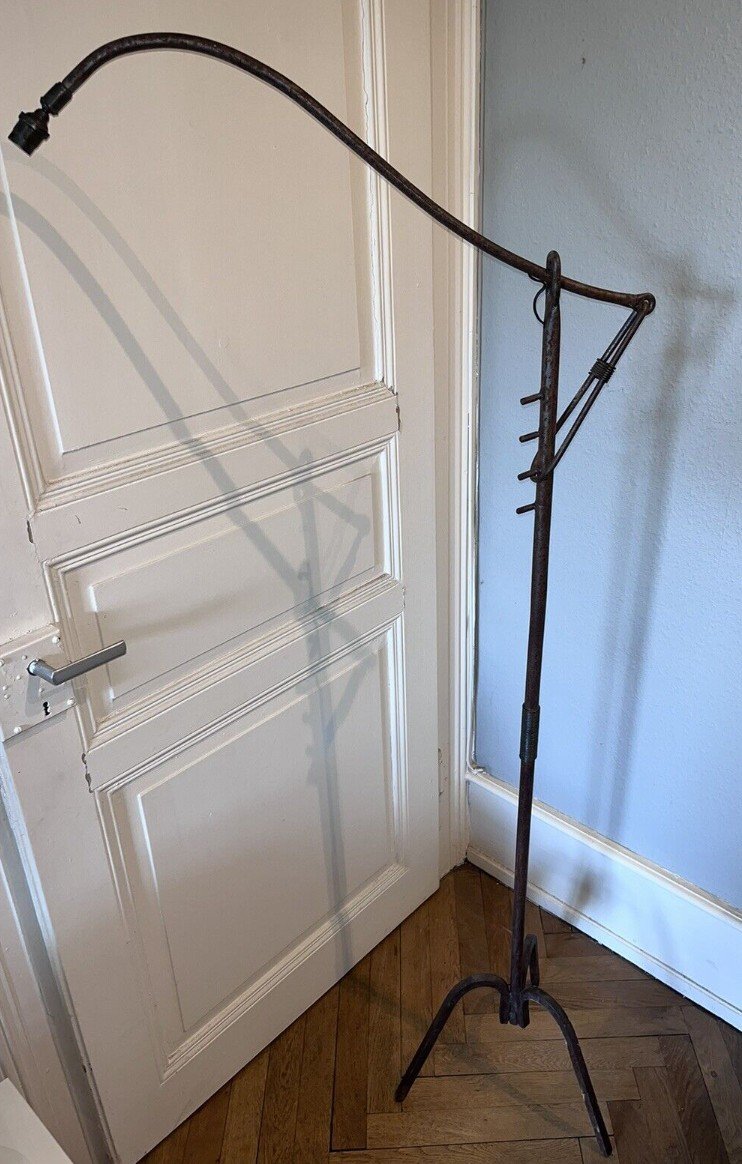 Adnet Jacques (1900-194) Rack Floor Lamp To Be Restored Circa 1950