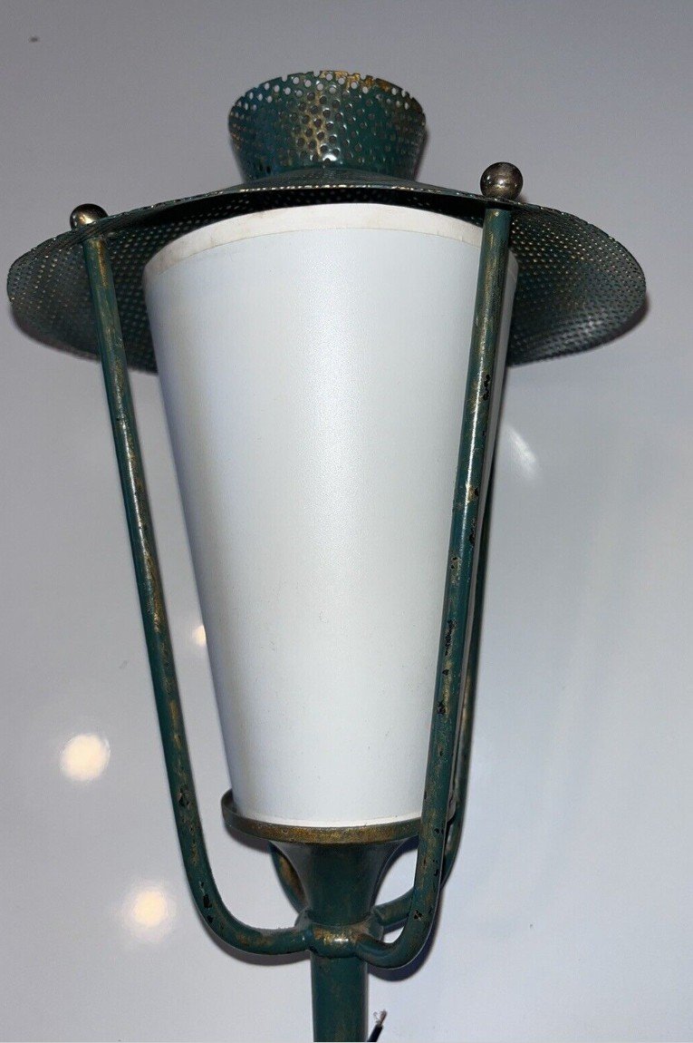 Arlus & Mategot Pair Of Lantern Sconces From The 1950s H 45cm-photo-4