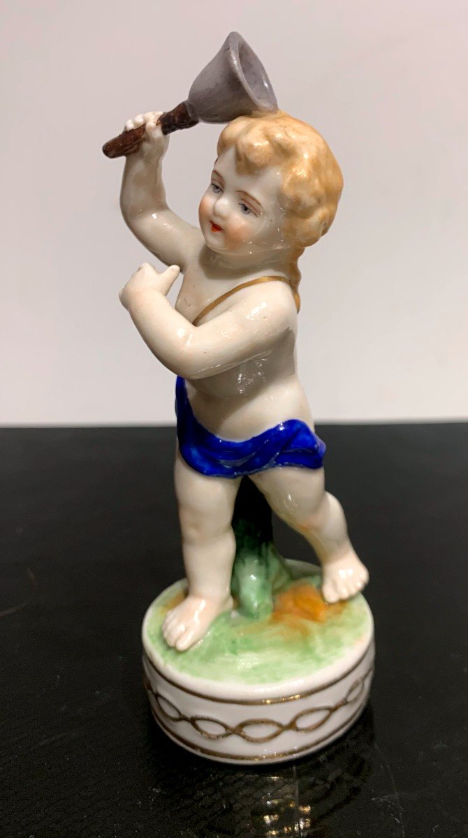 5 Putti Musicians In Nineteenth Vienna Porcelain-photo-1