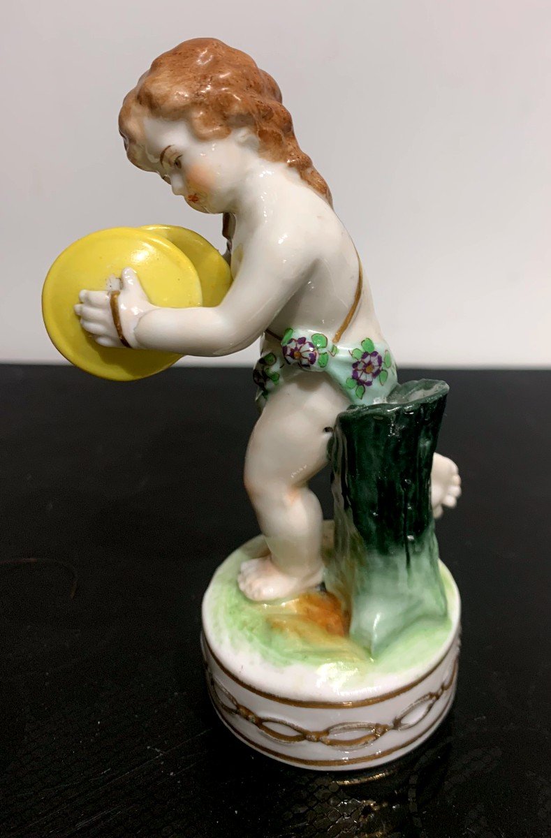 5 Putti Musicians In Nineteenth Vienna Porcelain-photo-2