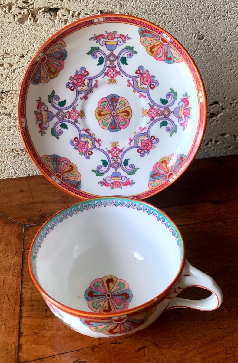 Tasse à Thé En Porcelaine De Minton 1ère Fabrication 1810-1815 -photo-2