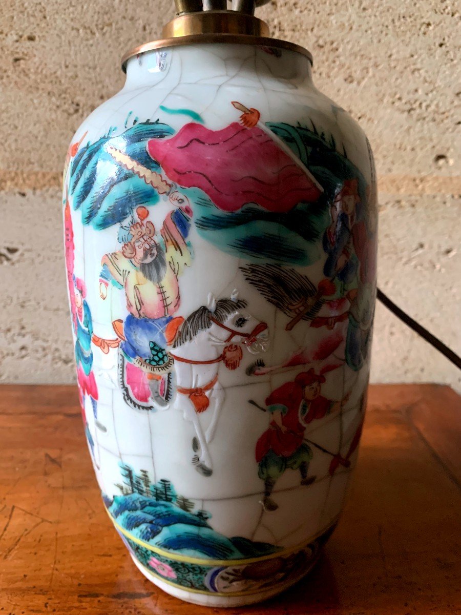 Antique (19th Century) Chinese Porcelain Lamp -photo-2