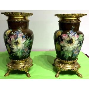 Pair Of Vases Montigny-sur-loing