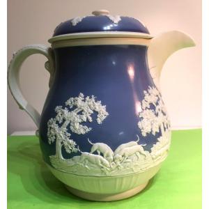 Pitcher In Blue Glazed Sandstone 19th