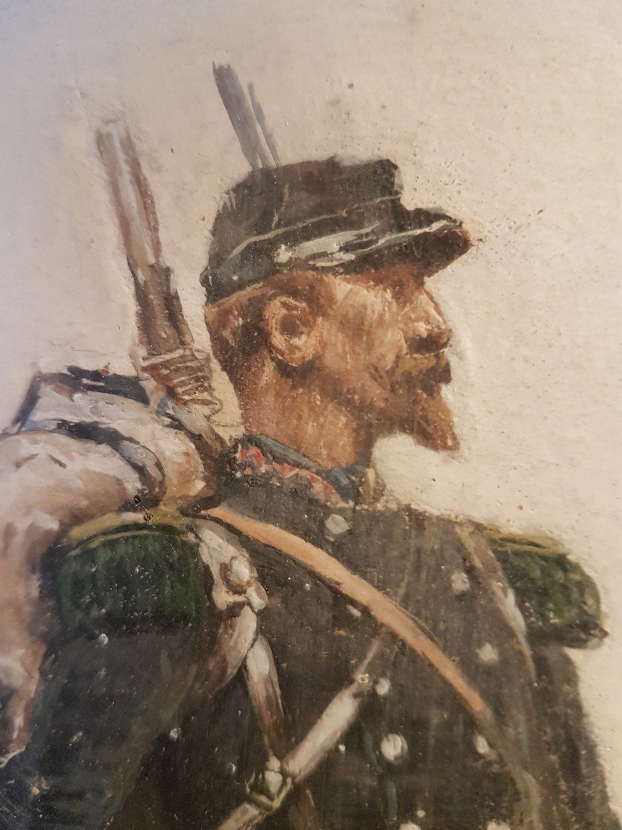 Military Watercolor, Napoleon III. -photo-2