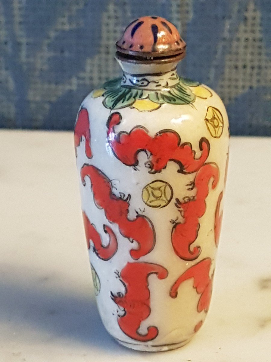 Enameled Snuff Bottle. Chinese 19th Century. -photo-4