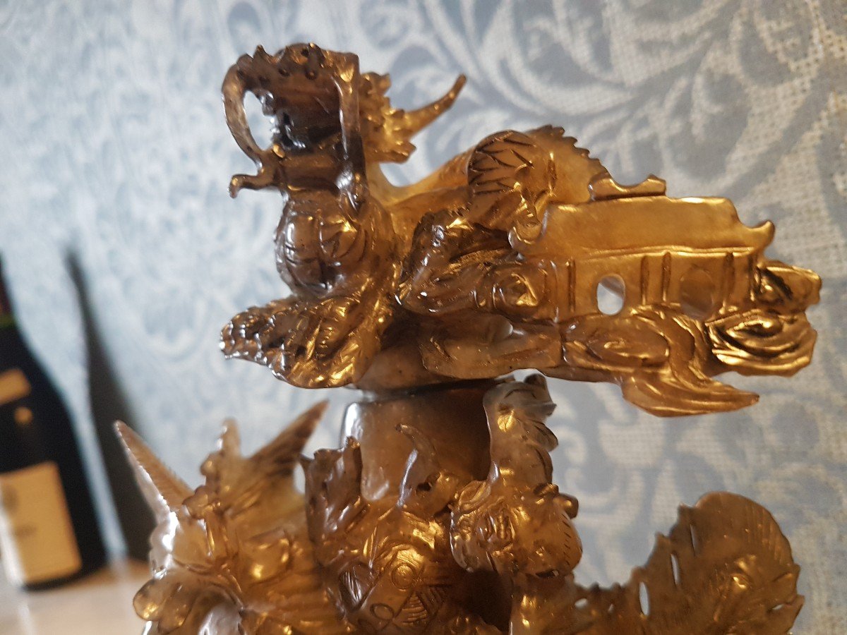 Sculpture En Agate , Chinois  20eme. -photo-4