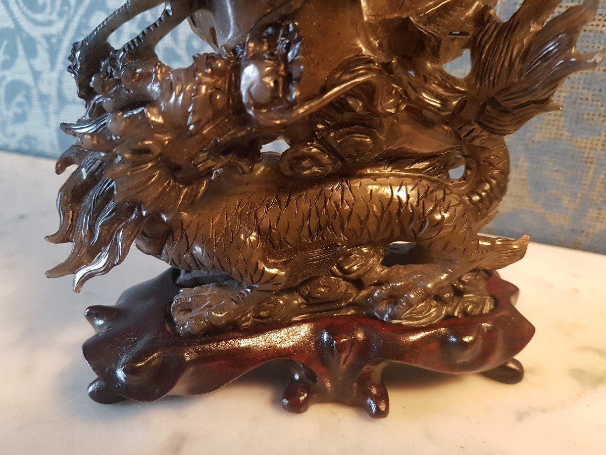 Sculpture En Agate , Chinois  20eme. -photo-5