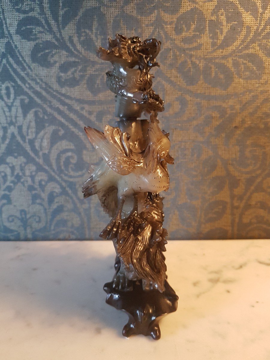 Sculpture En Agate , Chinois  20eme. -photo-6