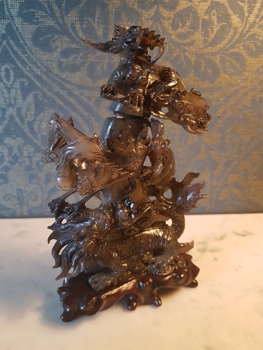 Sculpture En Agate , Chinois  20eme. 