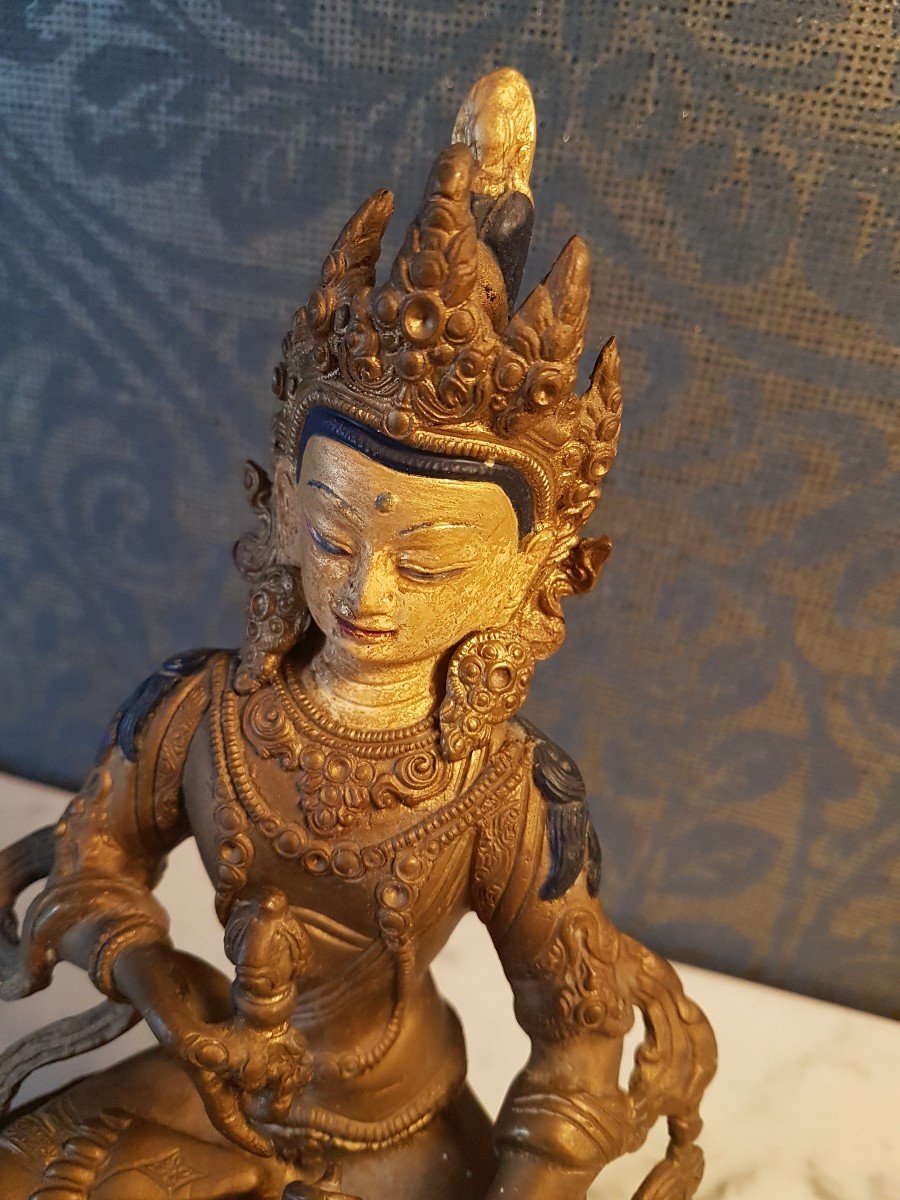 Bouddha  En Bronze.  20eme. -photo-4