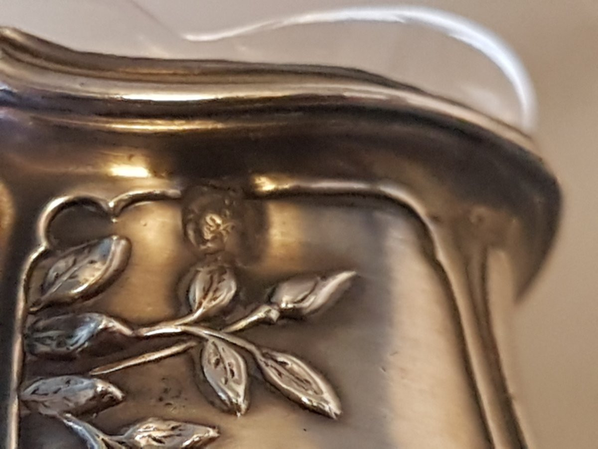 Four Silver Salt Shakers And Two Spoons. 19th Century. -photo-3