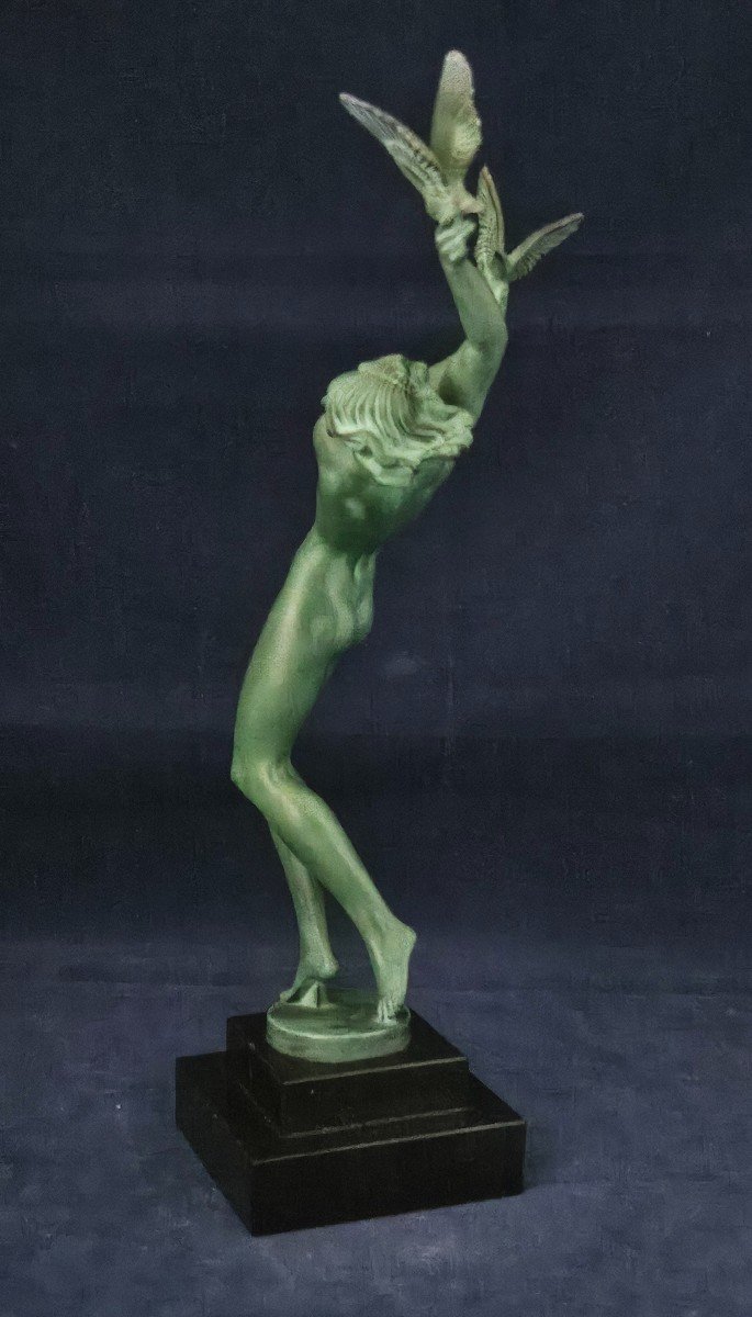 Fayral par Max le Verrier sculpture Art Déco circa 1930-photo-2