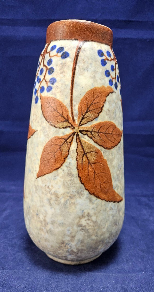 Ceramic, Vase Signed Louis Dâge Circa 1920/1930-photo-2