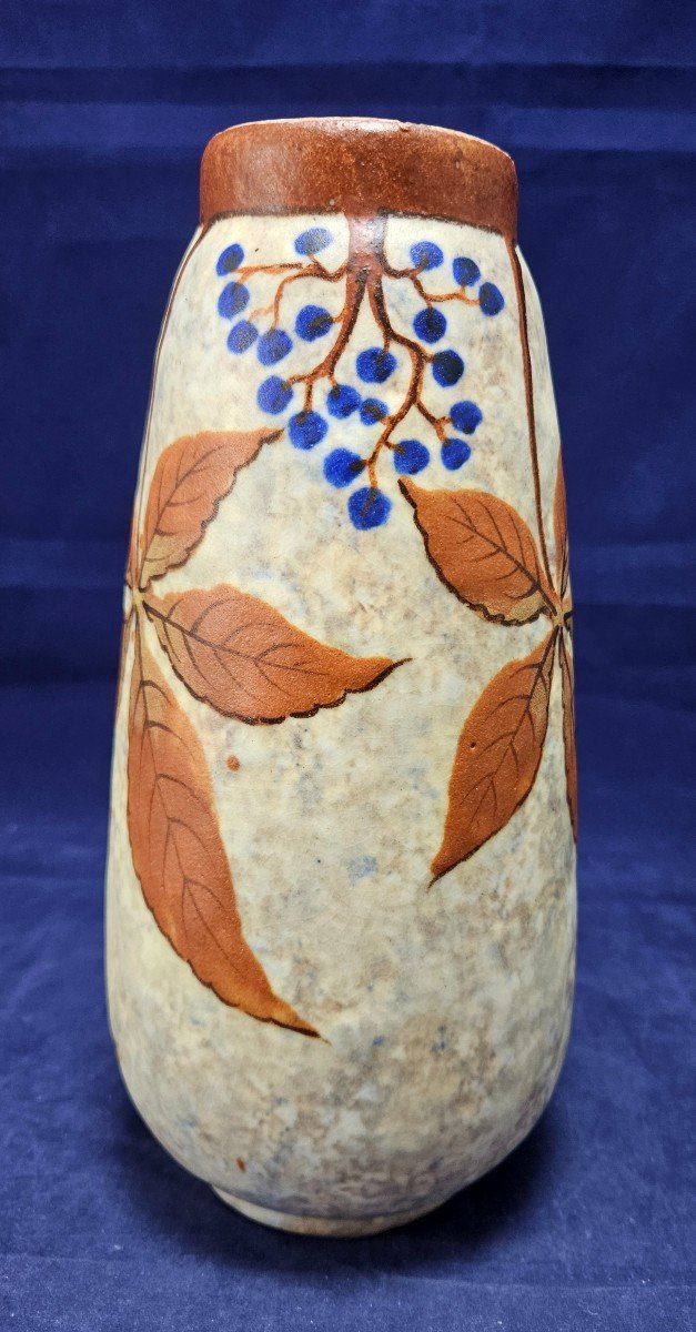 Ceramic, Vase Signed Louis Dâge Circa 1920/1930-photo-4