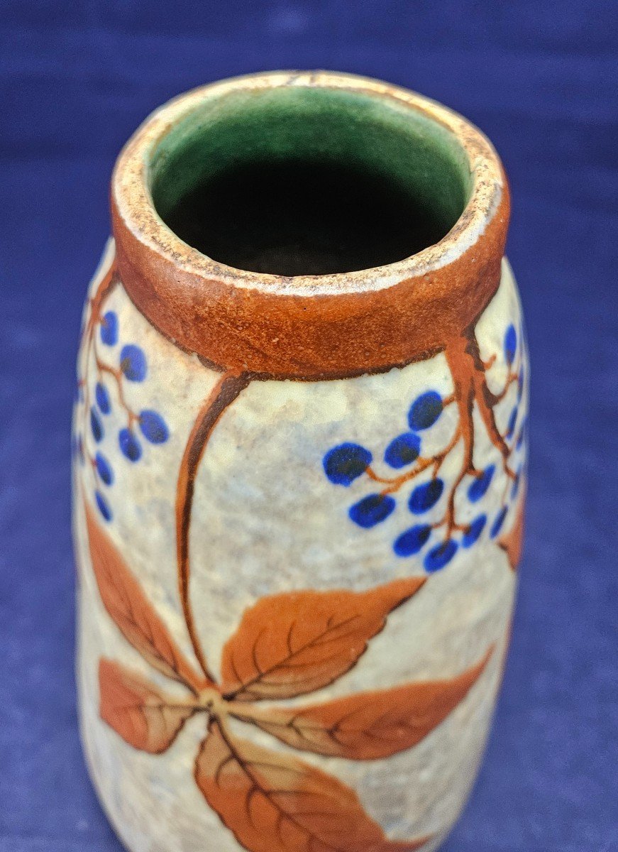 Ceramic, Vase Signed Louis Dâge Circa 1920/1930-photo-2